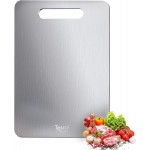 New Titanium Cutting Board - 100% Pure Titanium Cutting Boards For Kitche,Easy to clean, Double-sided food-grade Cutting Board For Meats, Fruits And Vegetables (13 * 9)