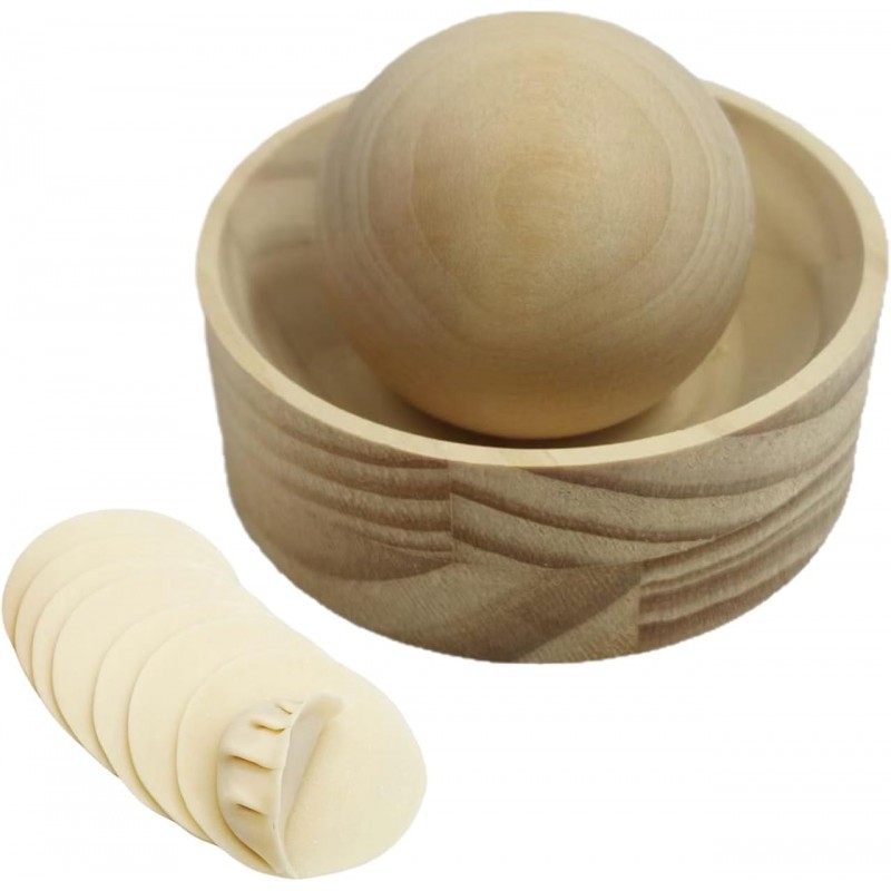 Dumpling Wrapper Maker | Ball Rolling Manual Dumpling Wrapper Mould | Ravioli Makers Press Tool | Versatile Dumplings Skin Machine for Buns Restaurant Home