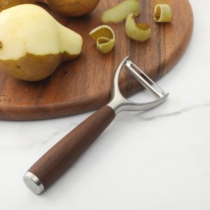 Sur La Table Kitchen Essential Walnut & Co. Stainless Steel Vegetable Y Peeler W/Walnut Wood Handle
