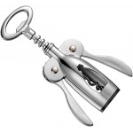 Wing Corkscrew Wine Opener with Zinc Alloy Body, Reusable Red Wine and Beer Bottle Corkscrew, Foil Cutter Included, Suitable for Home and Bar Use