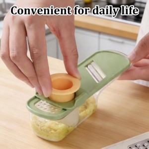 2 PCS Ginger Grater, Ginger Garlic Grater with Handle, Multifunction Zester Grater Tool, Grater Zester for Ginger and Nutmeg, Grinder for Kitchen Use, White and Green Color Options