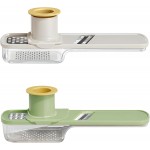 2 PCS Ginger Grater, Ginger Garlic Grater with Handle, Multifunction Zester Grater Tool, Grater Zester for Ginger and Nutmeg, Grinder for Kitchen Use, White and Green Color Options