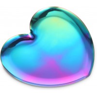 Thinp Heart Spoon Rest for Kitchen Counter, Stainless Steel Spoon Rest for Stove Top Cute Cooking Spoons Holder for Kitchen Counter Utensil Tray for Spatula Ladle or Tong (Heart, Rainbow)