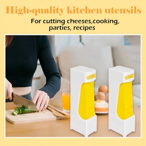 Portable Butter Cutter Slicer Single Stick, New Butter Dispenser and Storage Case Effortless Butter Slicer One Click, Cheese Splitter with Stainless Steel Blade for Making Bread, Cakes, Cookies (1 Pcs)