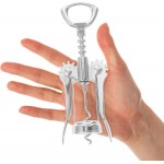 Manual Metal Lever Corkscrew Wine Opener Creative Multifunctional Design for Home and Party Use