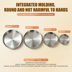 Molde para Arepas Colombianas Stainless Steel – 4 Sizes (5.5