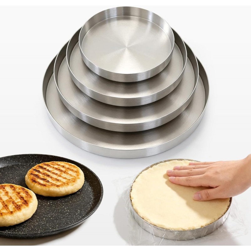Molde para Arepas Colombianas Stainless Steel – 4 Sizes (5.5