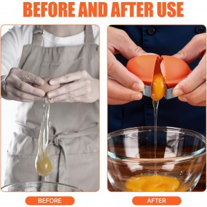 3Pcs Egg Shell Opener, 2026 New Multifunctional Egg Shell Separator Egg Cracker Tool for Raw Eggs, Hard Boiled Egg Peeler, Stainless Steel Eggshell Breaker Egg Shell Cutter Kitchen Gadgets