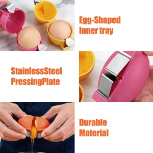 3Pcs Egg Shell Opener, 2026 New Multifunctional Egg Shell Separator Egg Cracker Tool for Raw Eggs, Hard Boiled Egg Peeler, Stainless Steel Eggshell Breaker Egg Shell Cutter Kitchen Gadgets