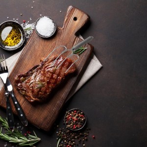 Yardwe Stainless Steel Turkey Lifter Fork Poultry Roast Grilling Tool Reusable Bbq Meat Carving Fork for Thanksgiving Kitchen and Outdoor Cooking