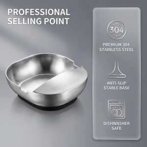 304 Stainless Steel Spoon Rest & Multipurpose Kitchen Utensil Holder, Self-Standing Spoon Holder With Stable Base & Non-Slip Tray, Easy To Clean Countertop Organizer For Kitchen Counter (3pcs)