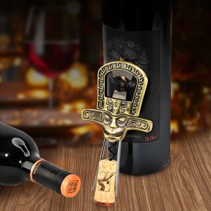 Professional Wine Opener Set for Old & Fragile Corks - 3-in-1 Cork Extractor Removes Older Wine Corks Whole & Intact, Beer Bottle Opener with Elegant Zinc Alloy Base & Stopper Set