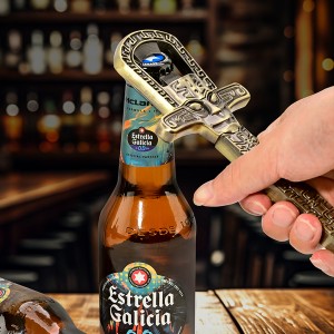 Professional Wine Opener Set for Old & Fragile Corks - 3-in-1 Cork Extractor Removes Older Wine Corks Whole & Intact, Beer Bottle Opener with Elegant Zinc Alloy Base & Stopper Set