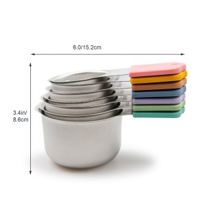 Magnetic Measuring Cups Set of 7 Stainless Steel Heavy Duty Measuring Cups for Dry & Liquid Ingredients
