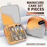 Nail Clippers Set 7 Pieces Stainless Steel Professional Grooming Kits, Fingernail and Toenail Clipper Cutters with Luxurious Travel Case Nail Care Tools Manicure Pedicure Kit