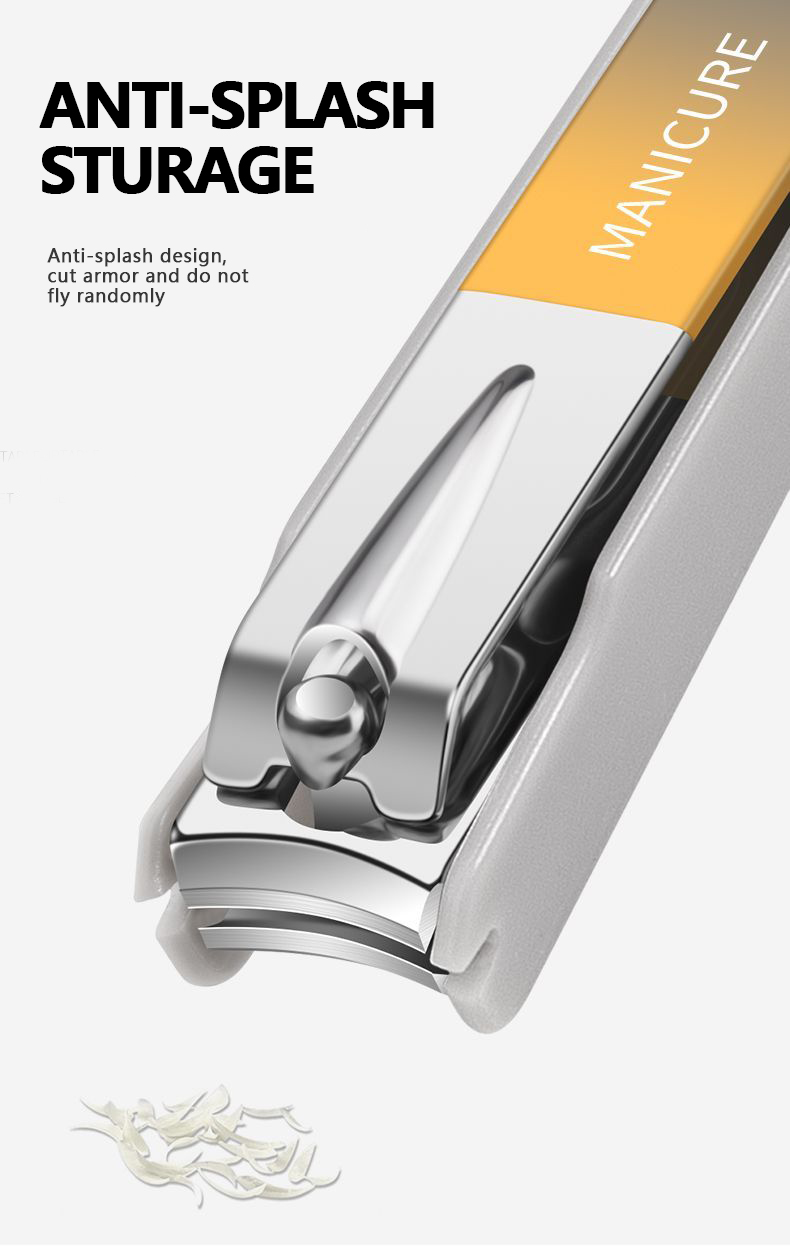 Nail Clippers Set 7 Pieces Stainless Steel Professional Grooming Kits, Fingernail and Toenail Clipper Cutters with Luxurious Travel Case Nail Care Tools Manicure Pedicure Kit