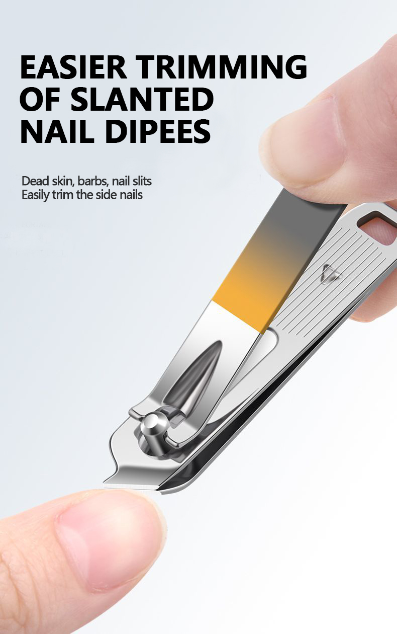 Nail Clippers Set 7 Pieces Stainless Steel Professional Grooming Kits, Fingernail and Toenail Clipper Cutters with Luxurious Travel Case Nail Care Tools Manicure Pedicure Kit