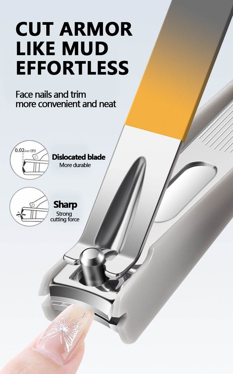 Nail Clippers Set 7 Pieces Stainless Steel Professional Grooming Kits, Fingernail and Toenail Clipper Cutters with Luxurious Travel Case Nail Care Tools Manicure Pedicure Kit