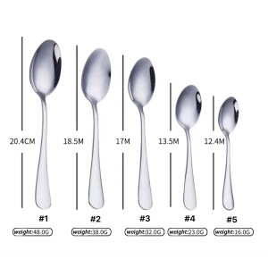 Stainless Steel Food Grade Table Spoon Dessert Cof..
