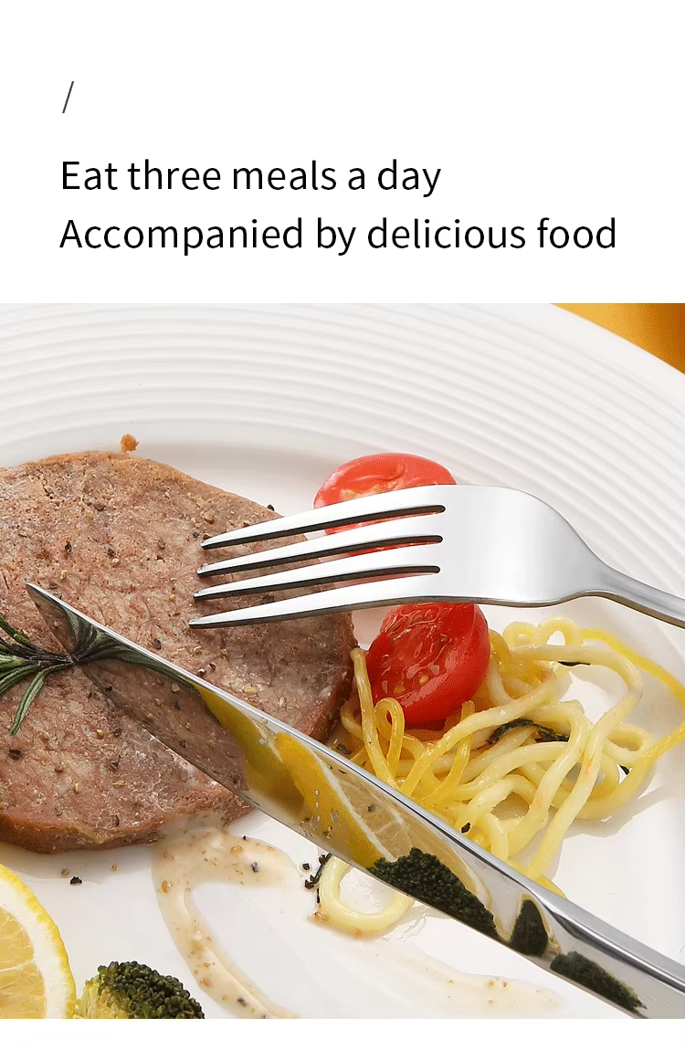 Stainless Steel Food Grade Table Spoon Dessert Coffee Salad Spoon Steak Knife Dinner Fork Tea Spoon Wholesale