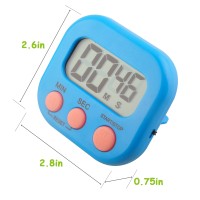 Multi-Function Electronic Timer - Magnetic Digital Timers Big LCD Display The Loud/Silent Switch Countdown Timer Extensively Use in Break Time, Cooking,Gym, Meeting, Classroom