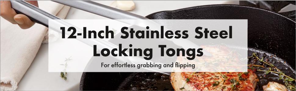 OXO Good Grips 12-Inch Stainless-Steel Locking Tongs