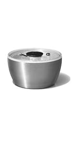 OXO Good Grips Salad Spinner | Lettuce Spinner | Fruit Washer | Fruit Washing Bowl with Strainer | Vegetable Cleaner | Salad Cleaner | Lettuce Washer | 6.22 Quart Capacity