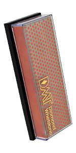 DMT FWFC DuoSharp Double-Sided Diamond Sharpening Stone for Knives and More, 8-Inch, Fine/Coarse, White