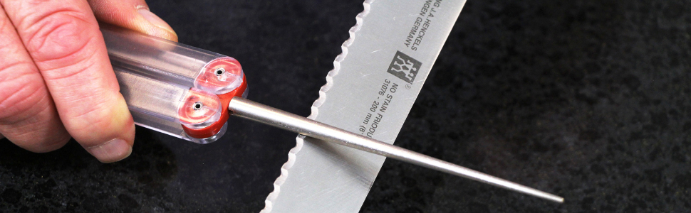 Diamond Machining Technology (DMT) Diafold Serrated Diamond Knife Sharpener, Fine (FSKF), 4