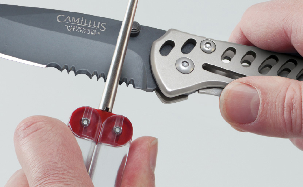 Diamond Machining Technology (DMT) Diafold Serrated Diamond Knife Sharpener, Fine (FSKF), 4