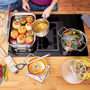 Rosle Stainless Steel Round-Handle Peeler, 7.3-inch