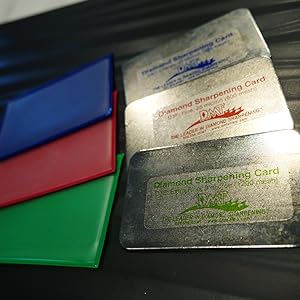 Diamond Machining Technology (DMT) Dia-Sharp Diamond Sharpening Stone Credit Card, Extra Fine, Fine & Coarse, 3 Pack