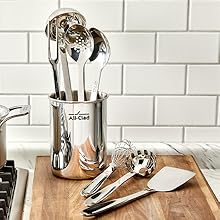 All-Clad Specialty Stainless Steel Kitchen Gadgets Whisk Kitchen Tools, Kitchen Hacks Silver