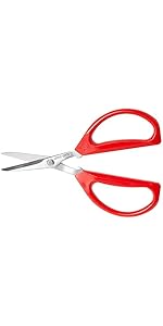 Joyce Chen Original Unlimited Kitchen Scissors All Purpose Kitchen Shears With Comfortable Handles, Red