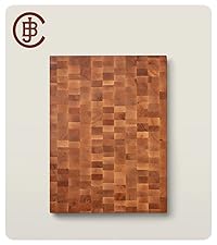 John Boos R-Board Series Rectangular Wooden Maple Cutting Board 20”x15” – 1.5” Thick, 12-lb Reversible Butcher Block with Edge-Grain & Finger Grips – Made in the USA