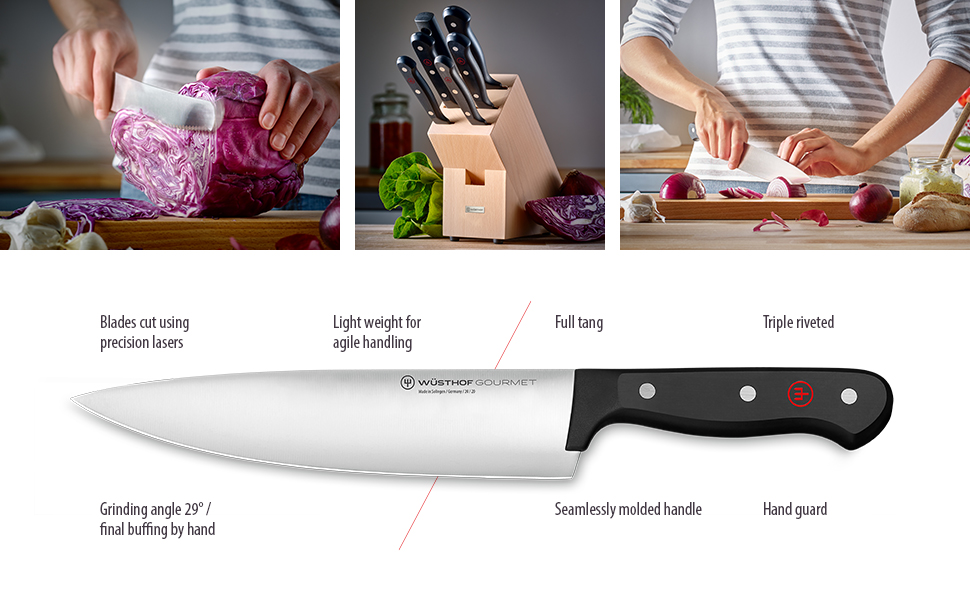 WÜSTHOF Gourmet 2-Piece Carving Knife Set,Black