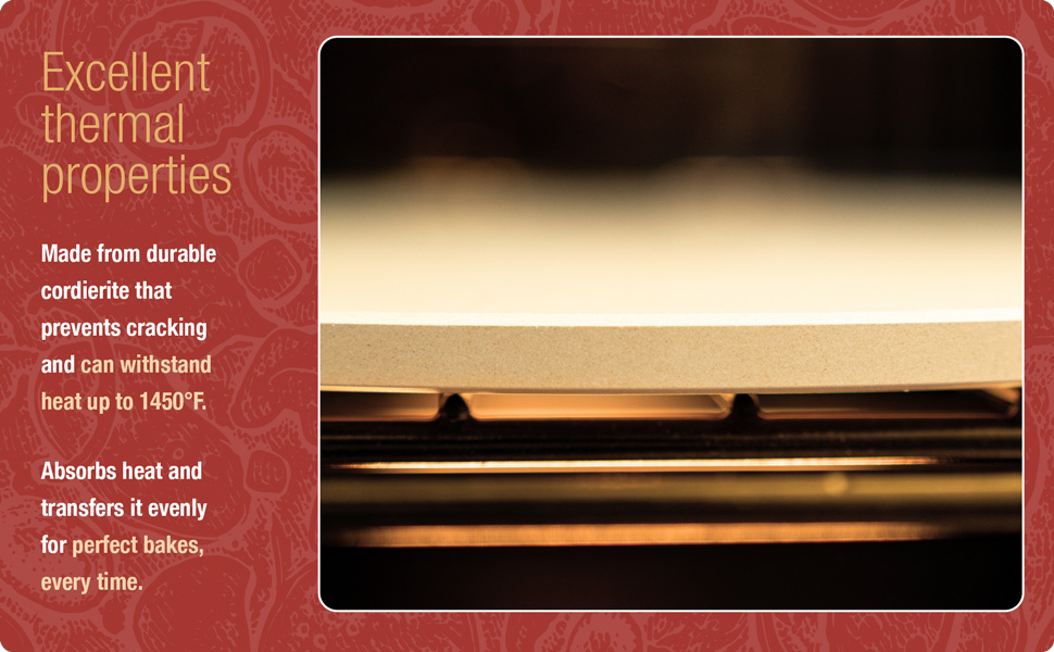 Old Stone Pizza Kitchen Rectangular Pizza Stone for Oven and Grill, 14x16-Inch