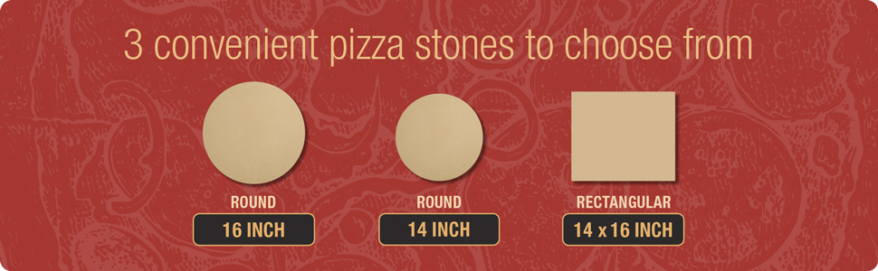 Old Stone Pizza Kitchen Rectangular Pizza Stone for Oven and Grill, 14x16-Inch