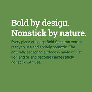 Lodge BOLD 14 Inch Seasoned Cast Iron Pizza Pan, Design-Forward Cookware