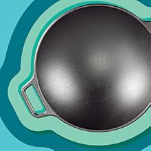 Lodge BOLD 14 Inch Seasoned Cast Iron Pizza Pan, Design-Forward Cookware