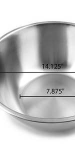 Fox Run Stainless Steel Small Mixing Bowl, 7.25 x 7.25 x 3.75 inches, Metallic