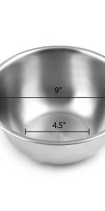 Fox Run Stainless Steel Small Mixing Bowl, 7.25 x 7.25 x 3.75 inches, Metallic
