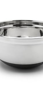 Fox Run Stainless Steel Small Mixing Bowl, 7.25 x 7.25 x 3.75 inches, Metallic