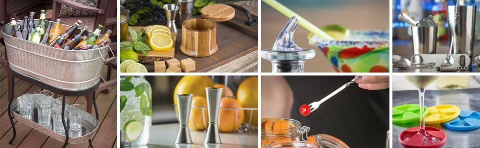 TableCraft 3-Piece Stainless Steel Cocktail Shaker, 8-Ounce