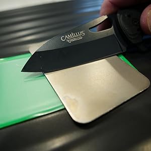 DMT (Diamond Machining Technology) D3C 3-inch Dia-Sharp Knife Sharpener, Coarse Grit, Credit Card Sized, One Size, (D3C)