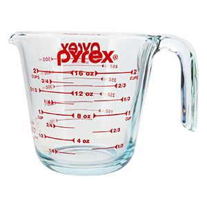 Pyrex 6001075 2 Cup Glass Measuring Cup - Made in USA