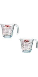Pyrex 6001075 2 Cup Glass Measuring Cup - Made in USA