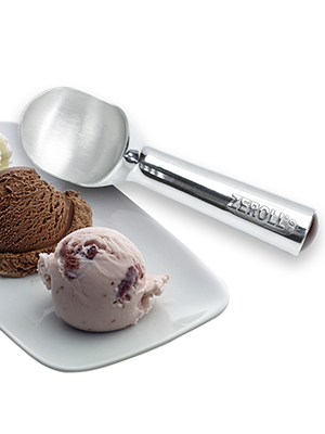 Zeroll Original 4 oz Ice Cream Scoop, Size 10, in Silver/Brown (1010)