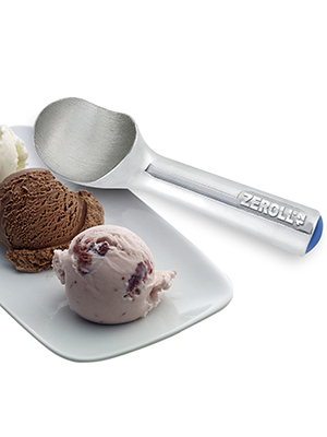 Zeroll 1012 Original Ice Cream Unique Liquid Filled Heat Conductive Handle Simple One Piece Aluminum Design Easy Release 24 Scoops per Gallon Made in USA, 3-Ounce, Silver