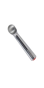 Zeroll, Size 20, in Silver 1020 Original Ice Cream Unique Liquid Filled Heat Conductive Handle Simple One Piece Aluminum Design Easy Release 40 Scoops per, 2-Ounce